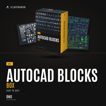 AutoCAD Blocks Box: Furniture, People, Landscape and Detail Blocks