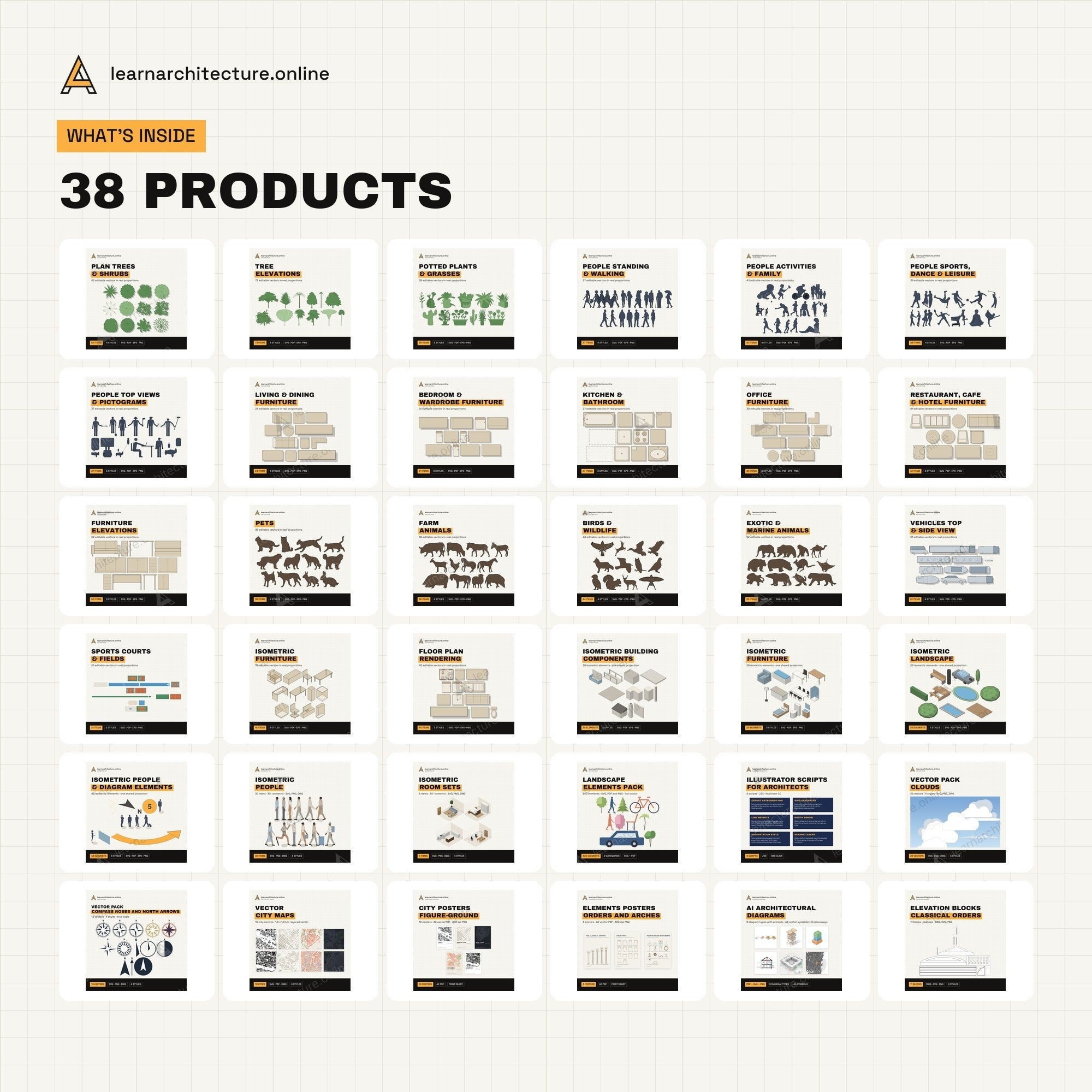 Diagram and Illustrator Mega Bundle what's inside