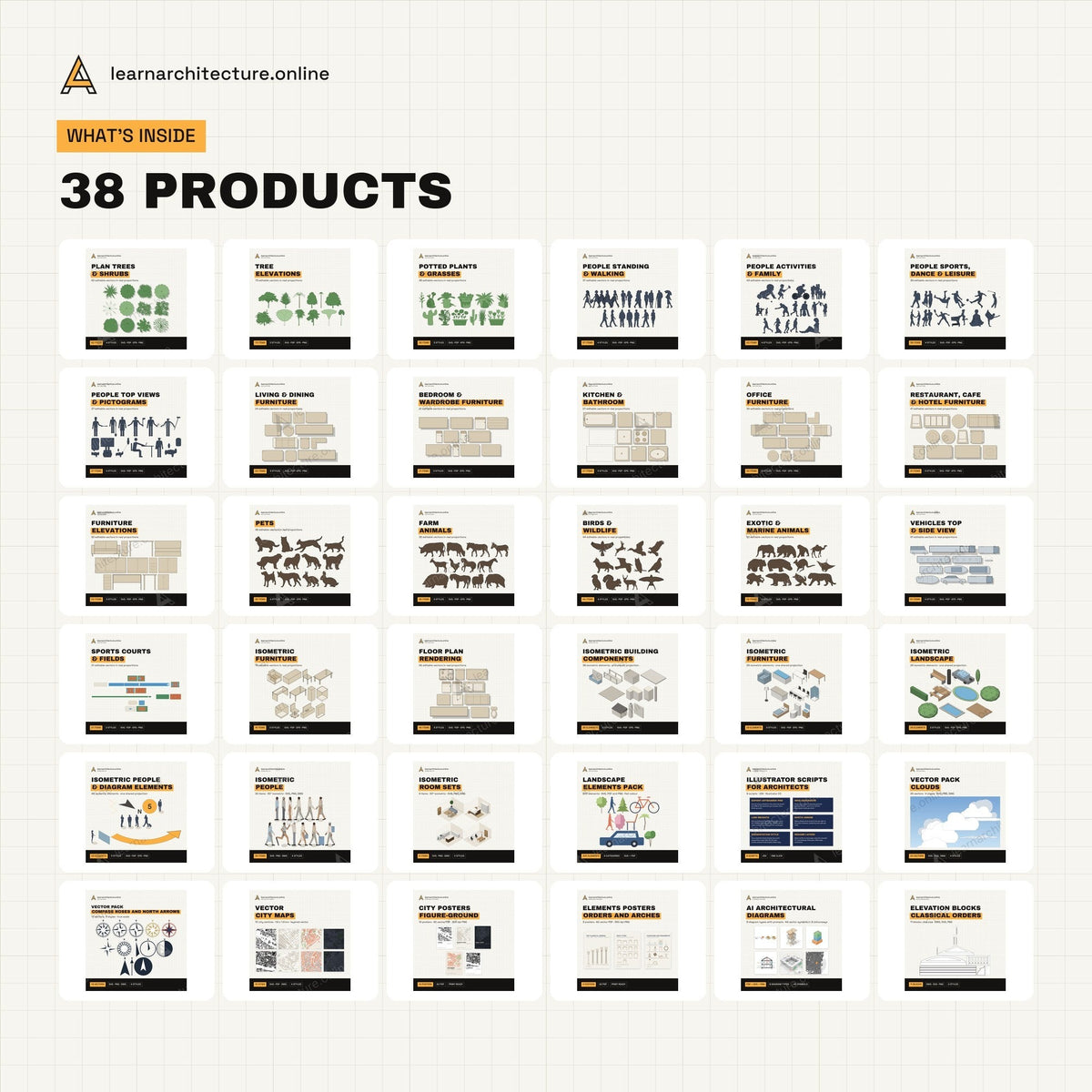 Diagram and Illustrator Mega Bundle what's inside