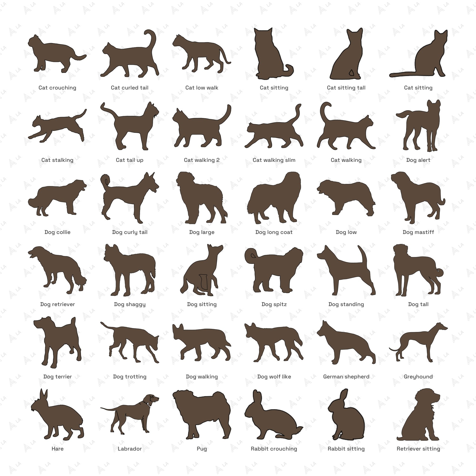 Pets Vector Pack all items