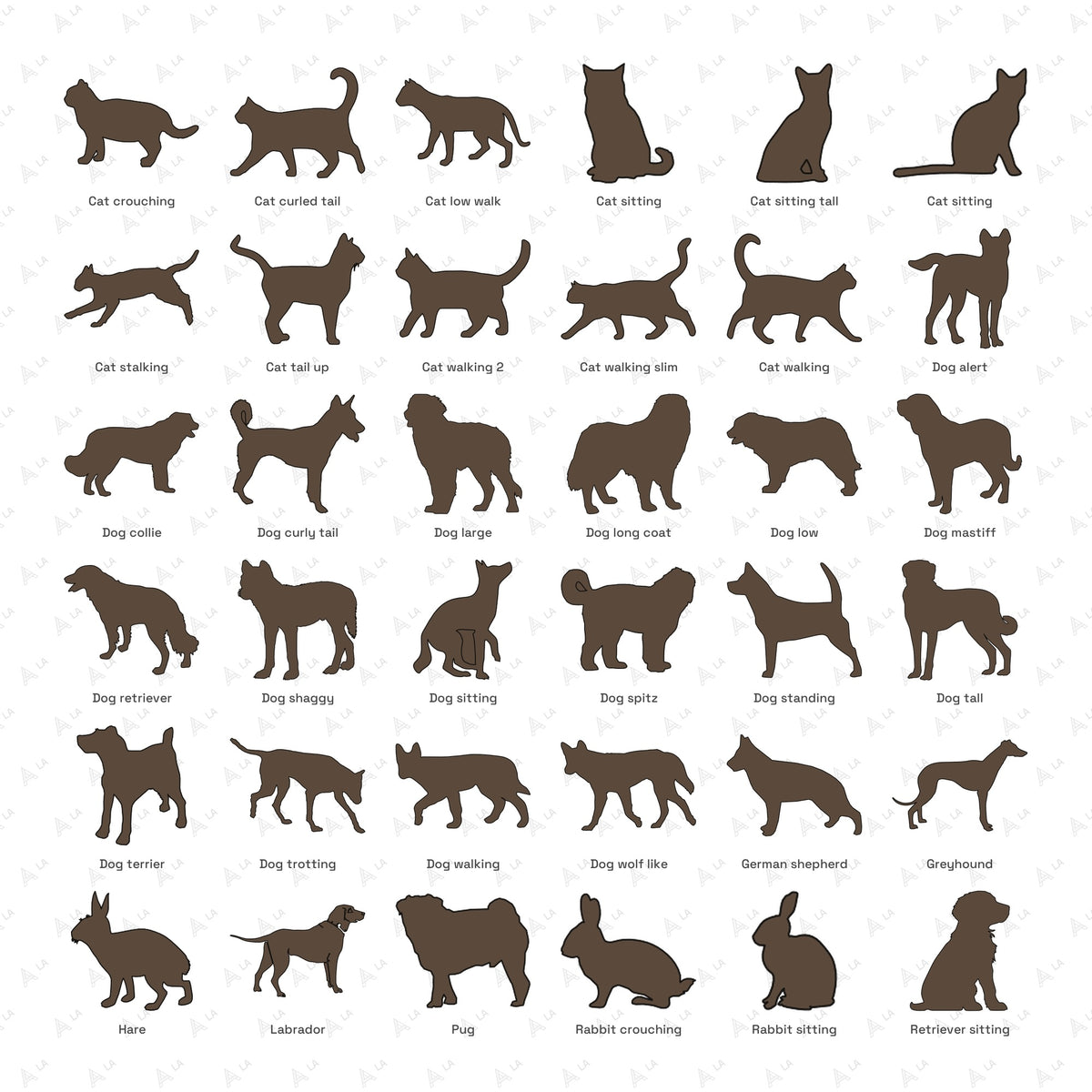 Pets Vector Pack all items