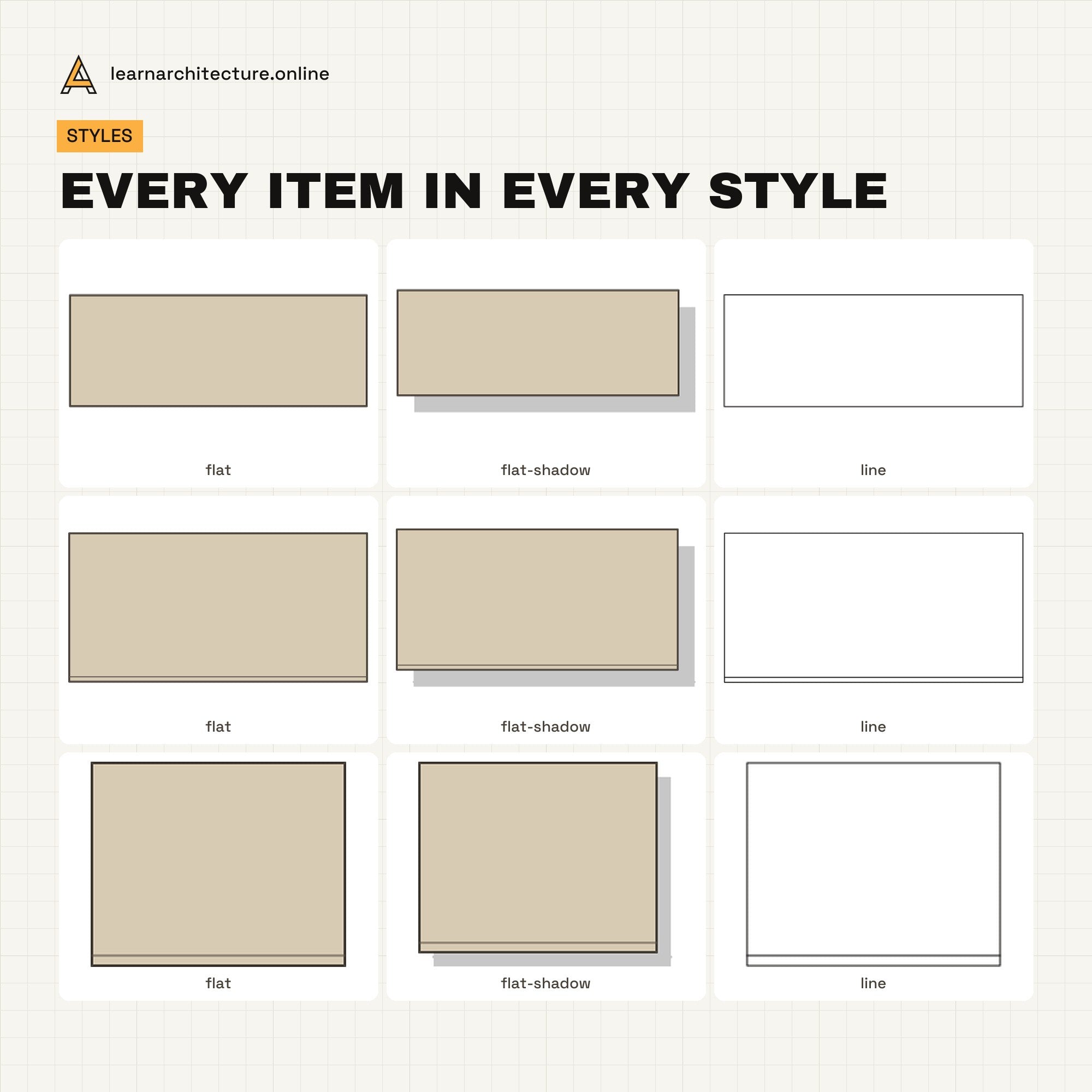 Bedroom & Wardrobe Furniture Vector Pack all styles