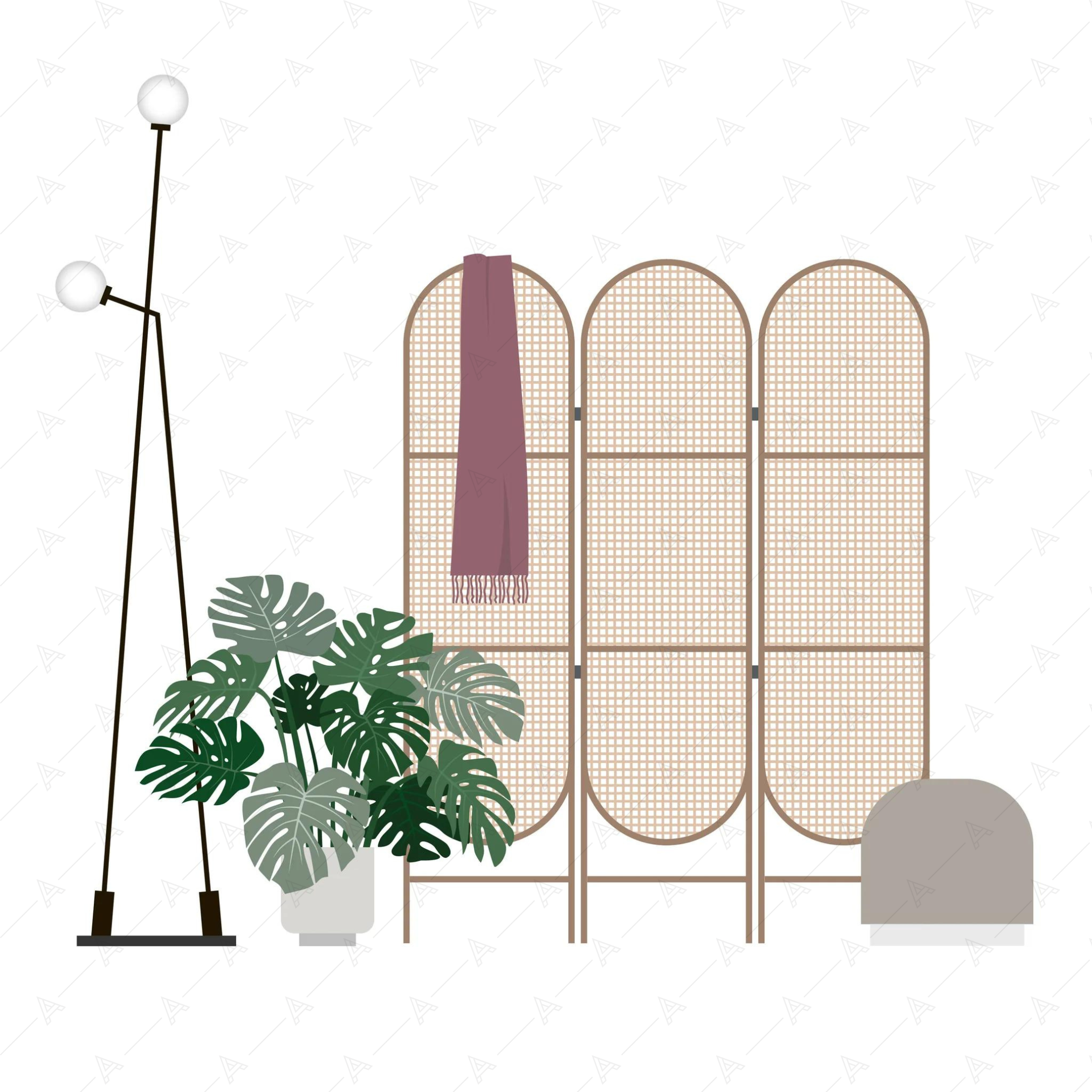 Bedroom Furniture Cutouts Pack — cutout pack for architectural visualisation, preview 5 of 7