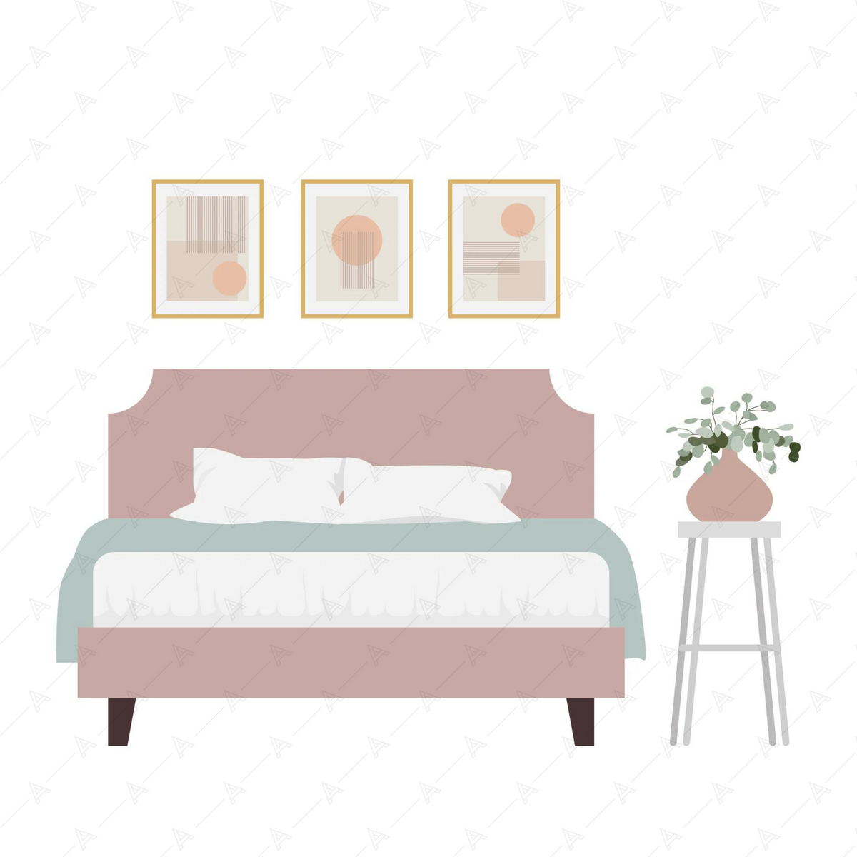 Bedroom Furniture Cutouts Pack — cutout pack for architectural visualisation, preview 7 of 7