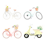 Bicycles and Scooter Cutout Pack — cutout pack for architectural visualisation
