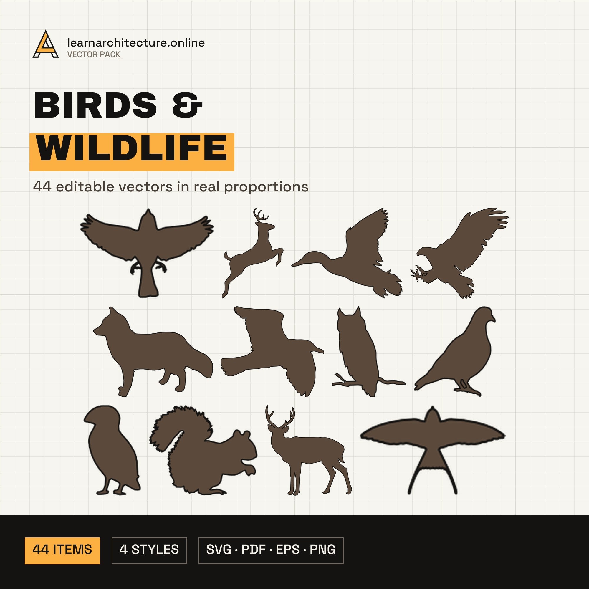 Birds & Wildlife Vector Pack cover