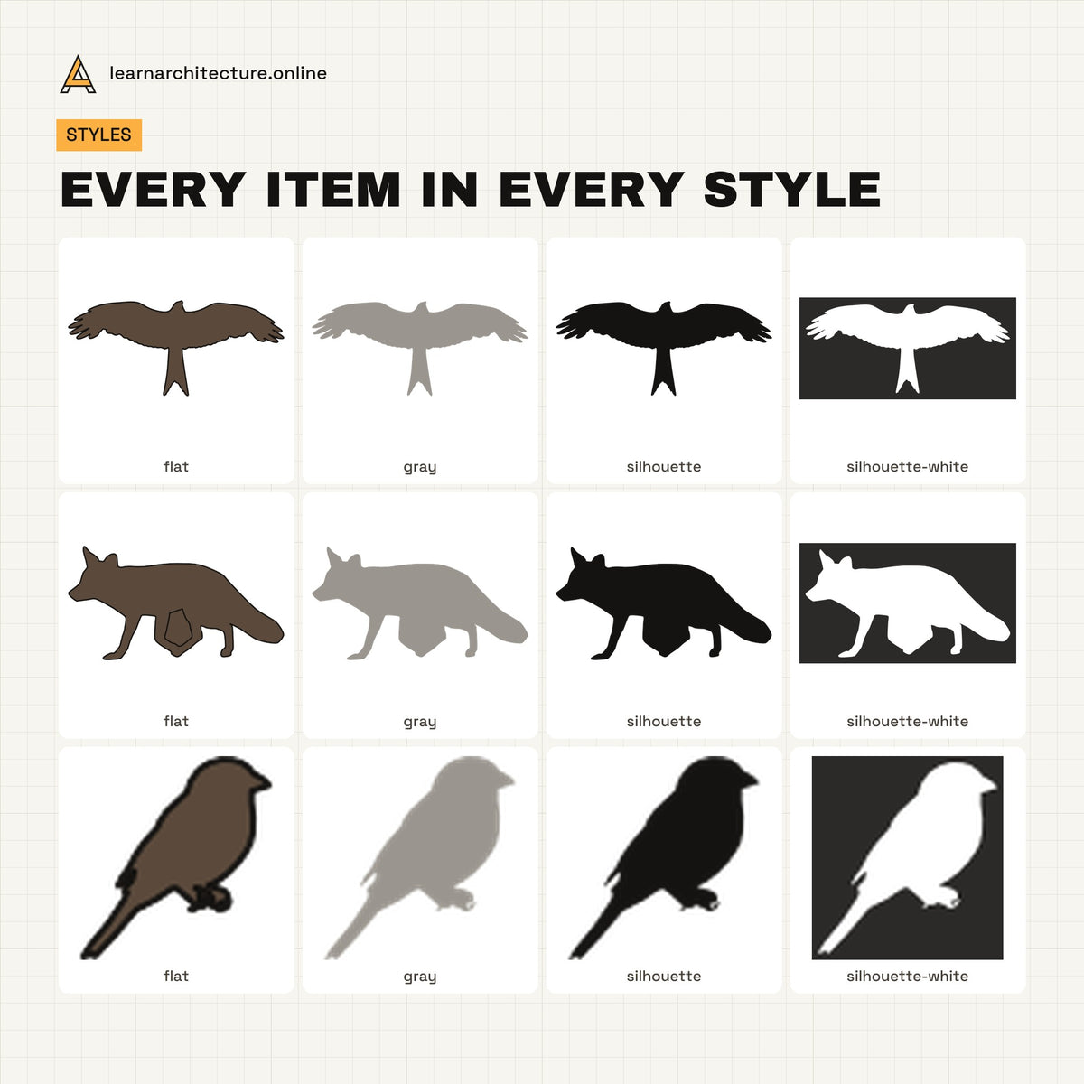 Birds & Wildlife Vector Pack all styles