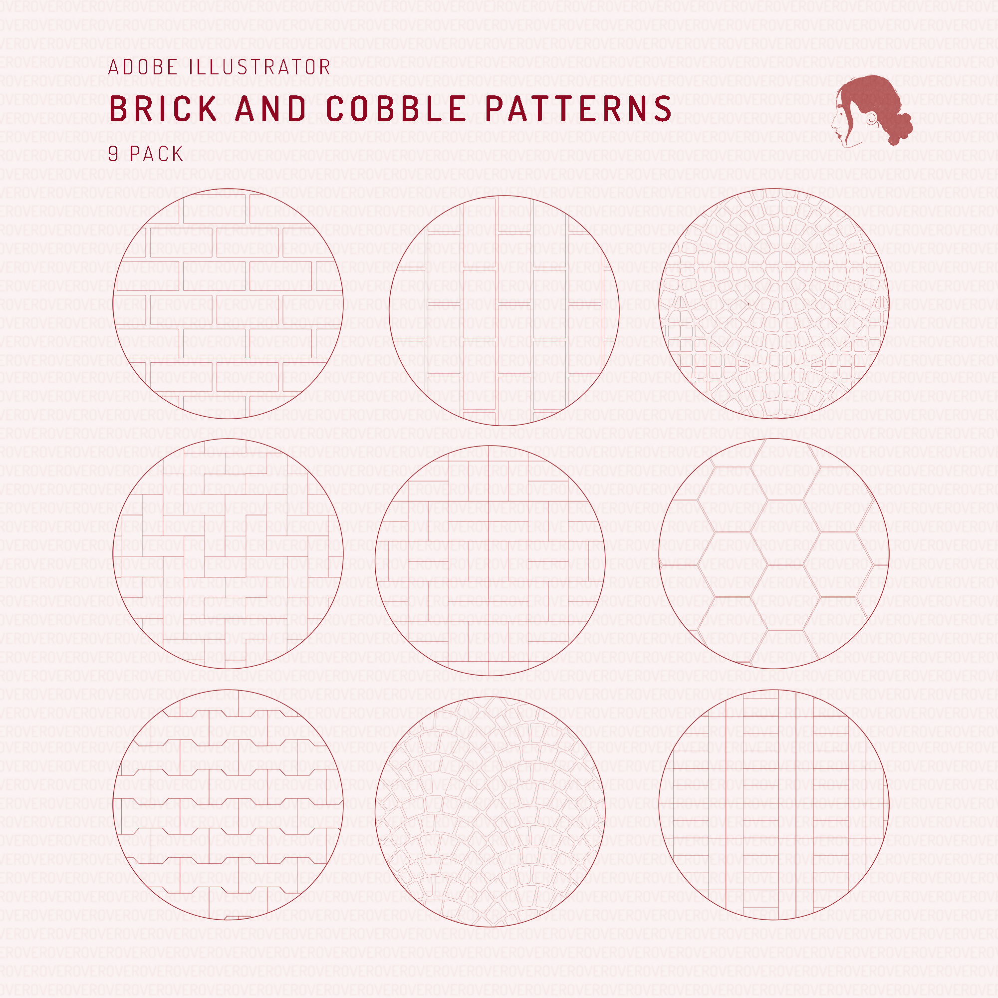 Brick and Cobble Patterns, preview 1 of 4