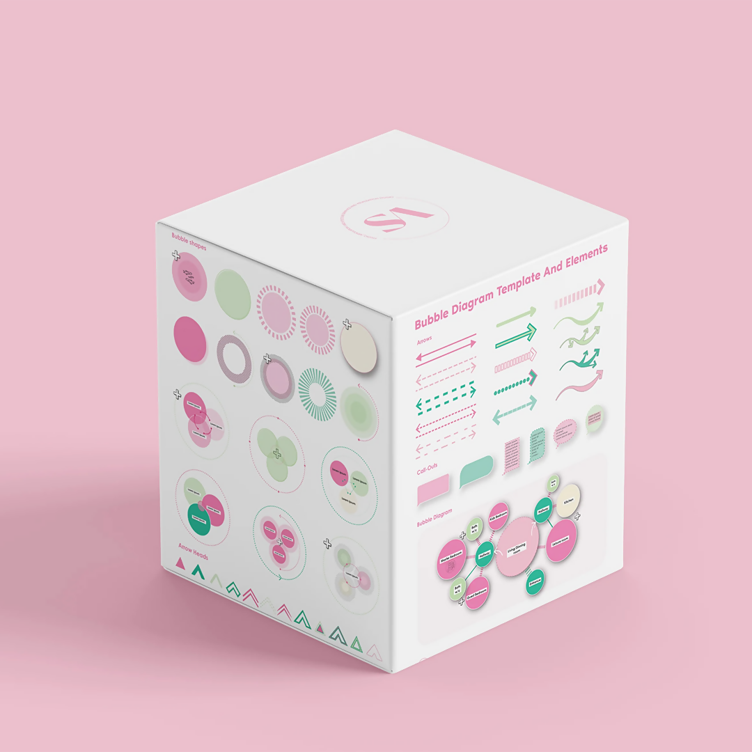 Bubble Diagram Template And Elements — cutout pack for architectural visualisation