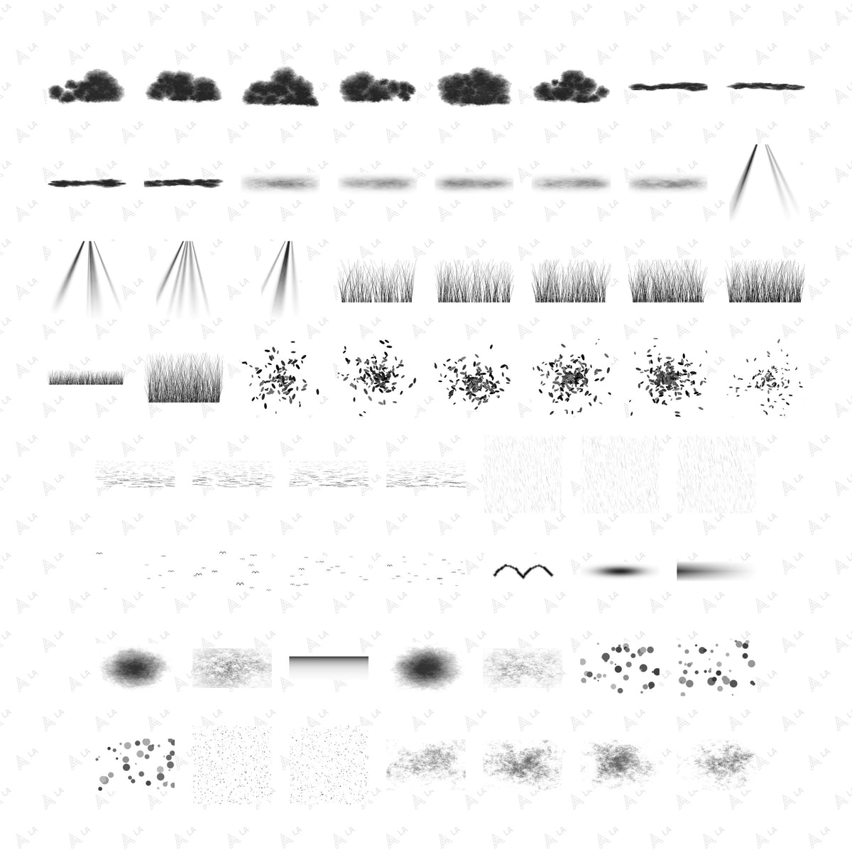 Architecture Post-Production Photoshop Brushes all items