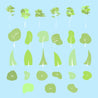 Flat Vector Concept Abstract Trees