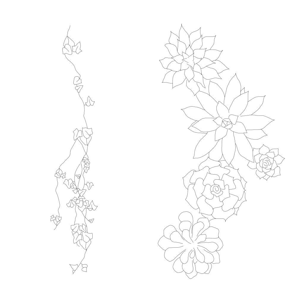 Cad and Vector Vegetation Pack Top view — CAD block set for architectural drawings, preview 3 of 3