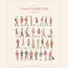 Casual People Pack — cutout pack for architectural visualisation
