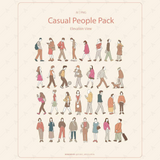Casual People Pack (31 Vector Elevation Figures)