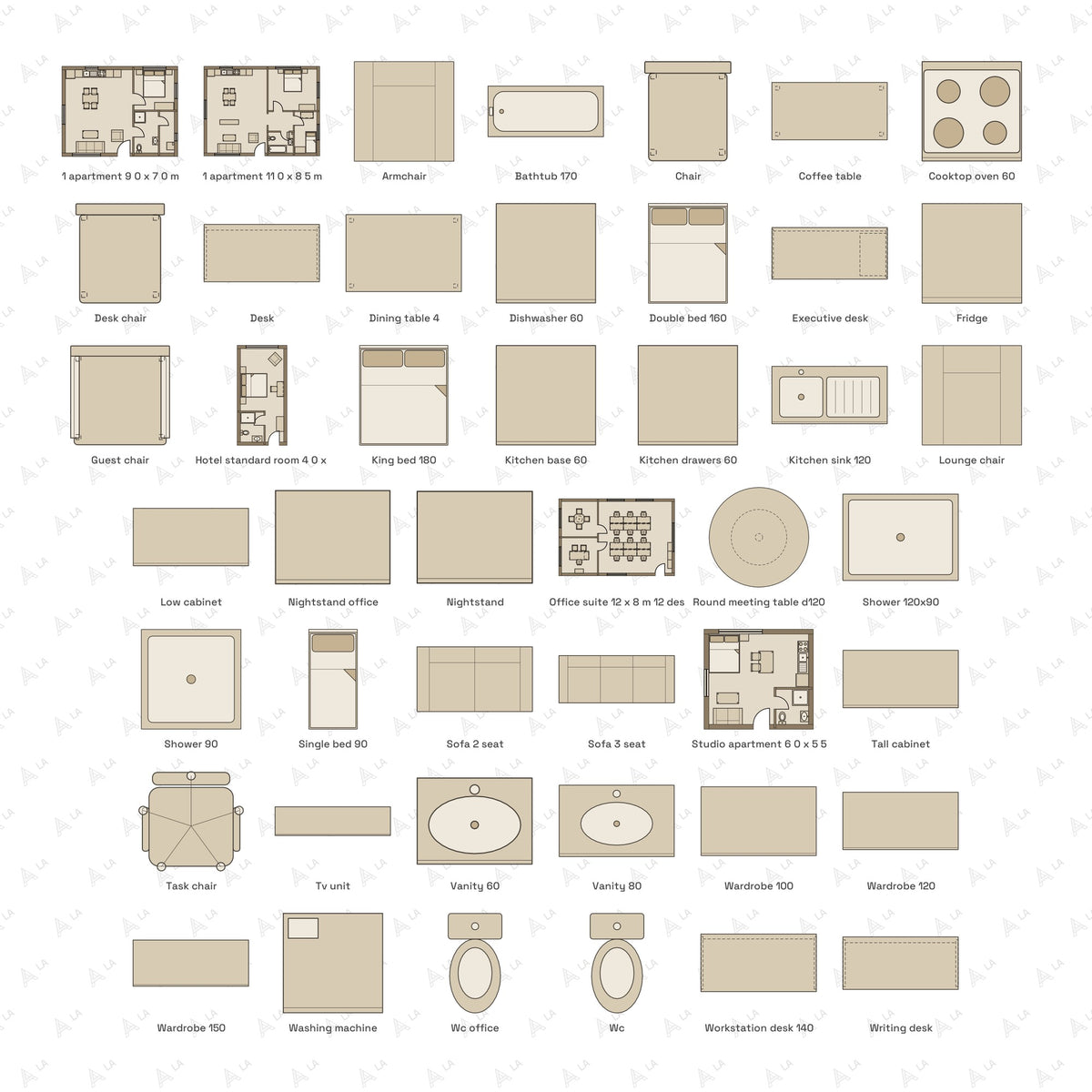 Floor Plan Rendering Kit all items