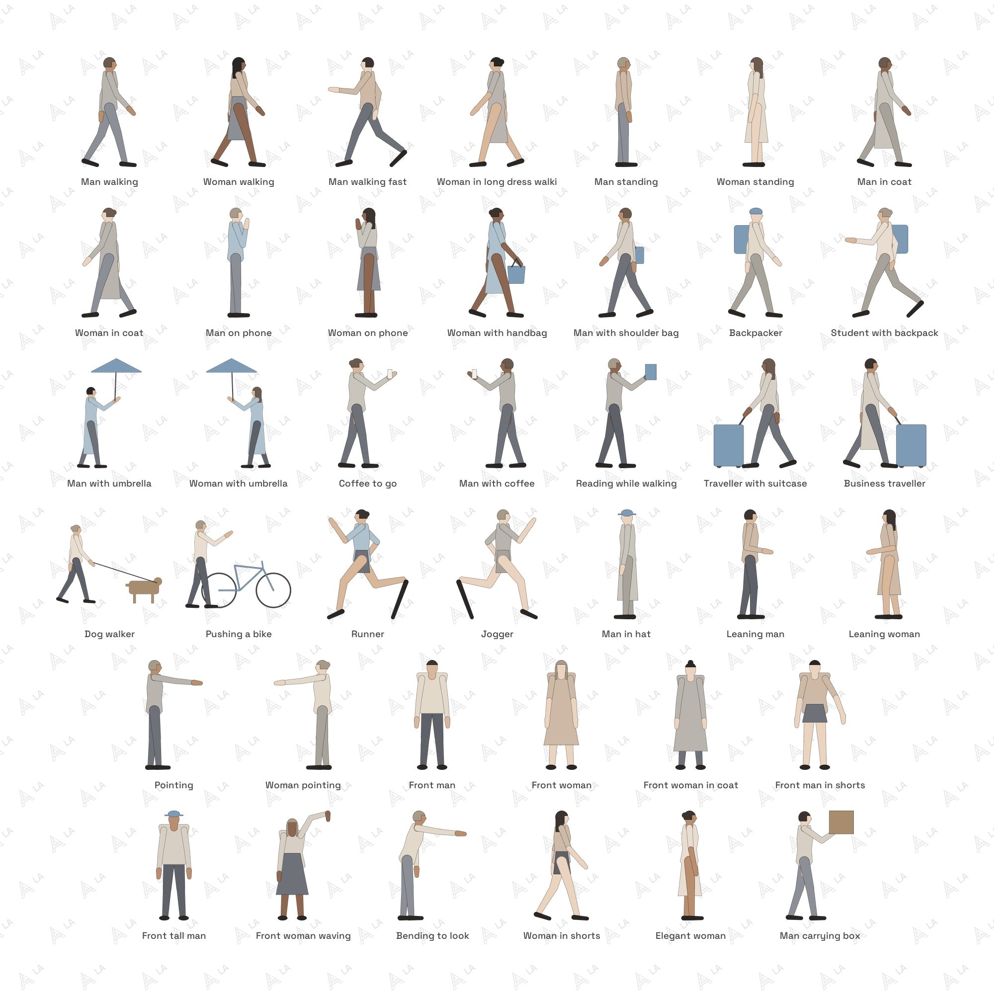 Minimal Line People all items