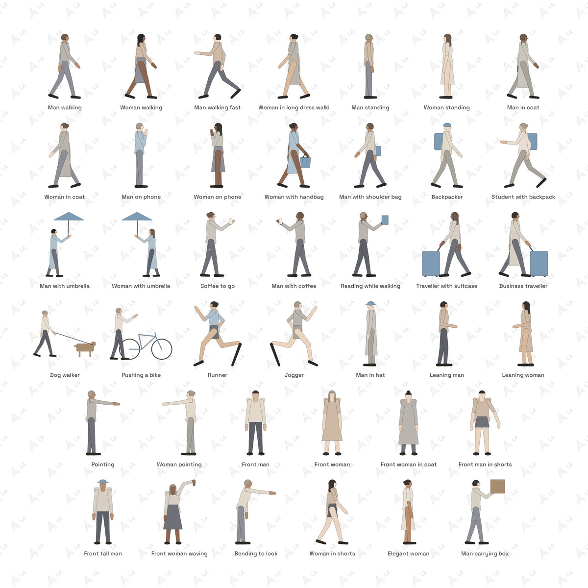 Minimal Line People all items