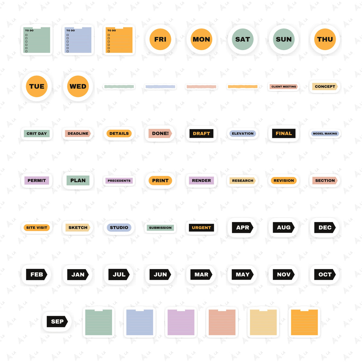 Architecture Planner Stickers all items