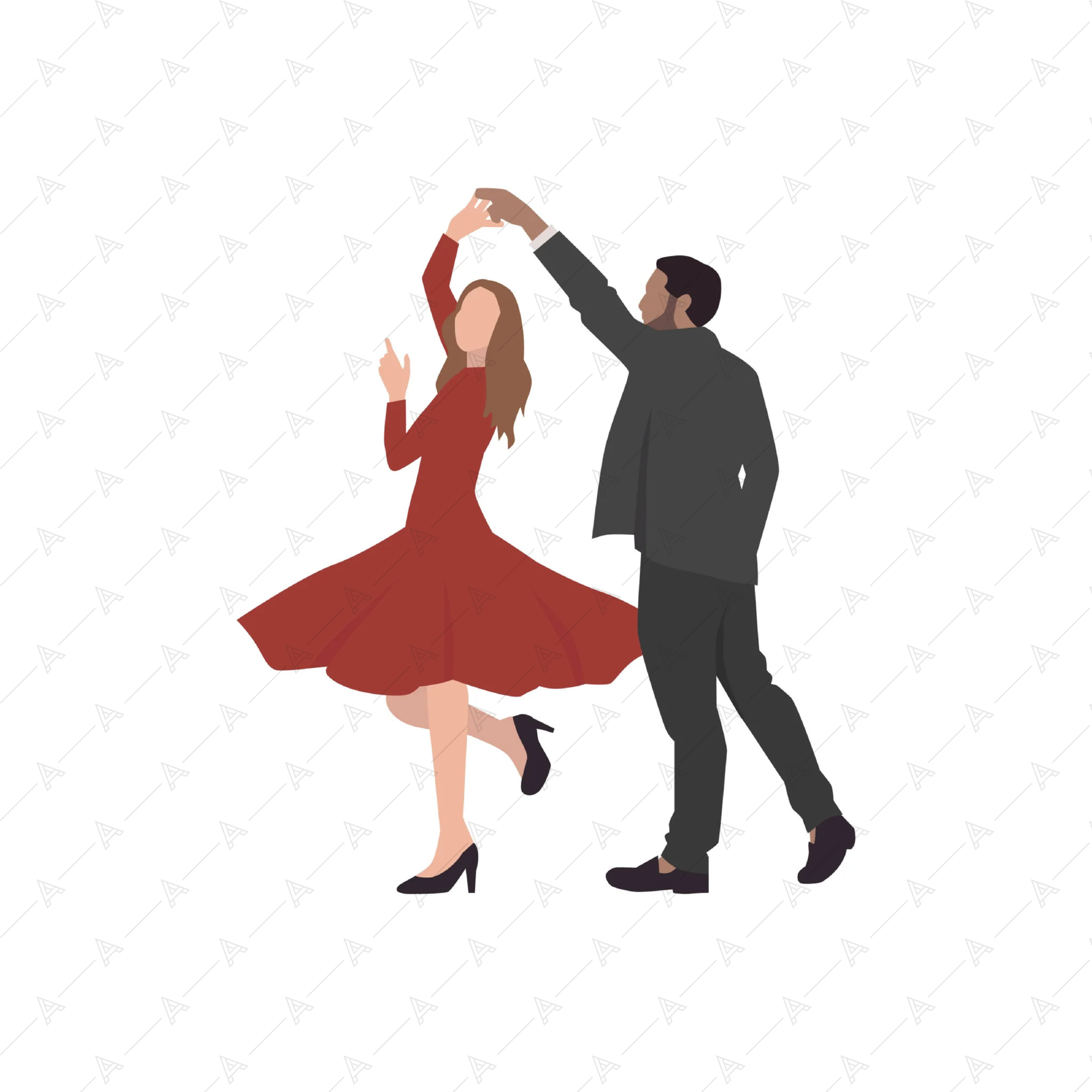 Dancing People Cutout Pack — cutout pack for architectural visualisation, preview 1 of 6