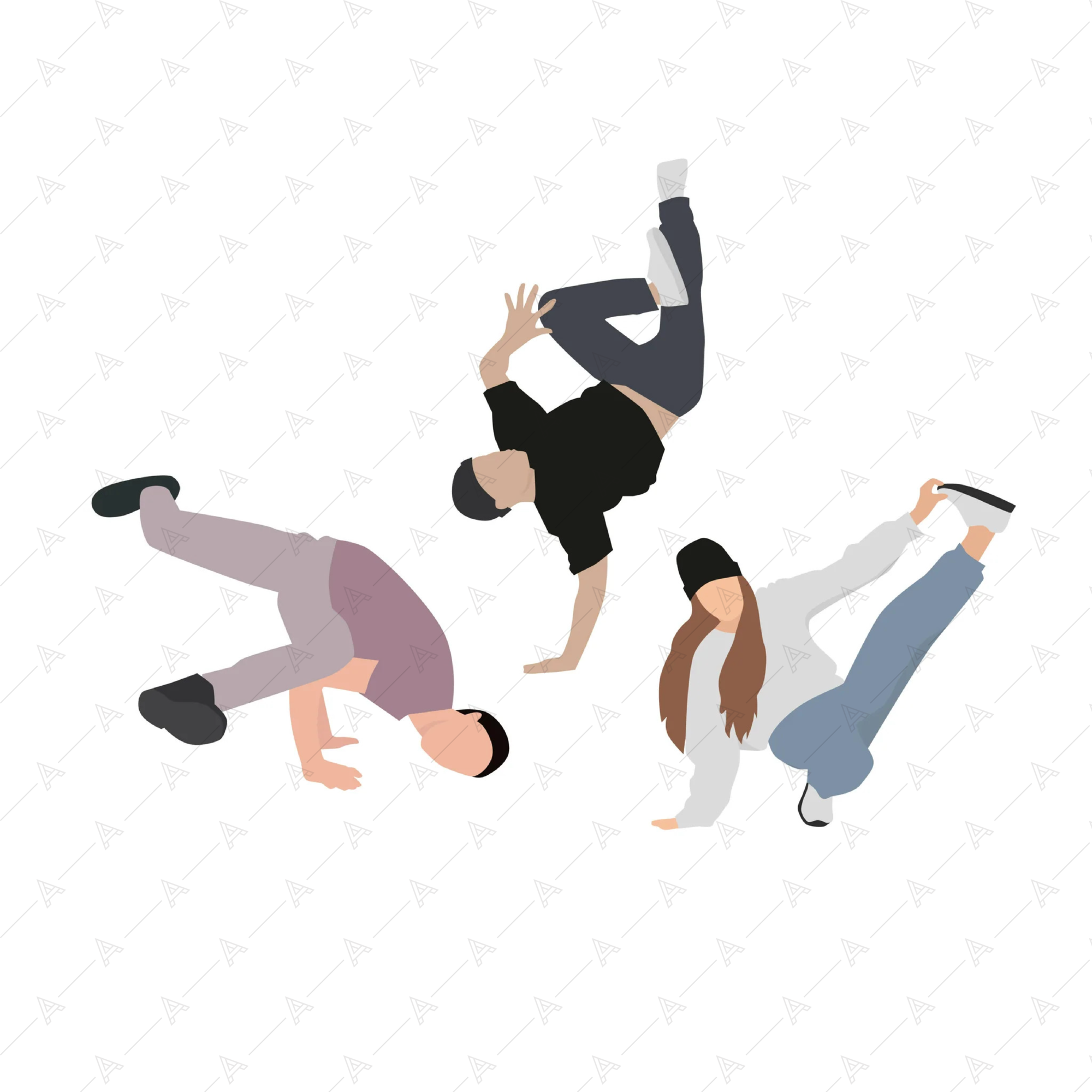 Dancing People Cutout Pack — cutout pack for architectural visualisation, preview 3 of 6