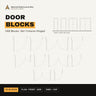 Door CAD blocks set 1 Interior Hinged cover