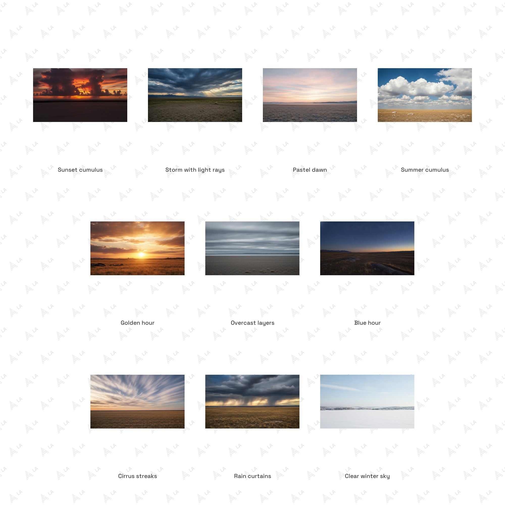 Dramatic Skies Backgrounds all items