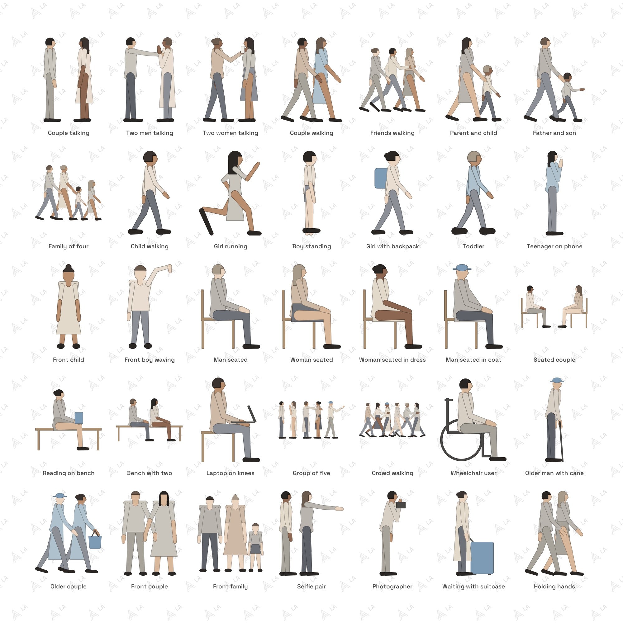 Minimal Line People all items
