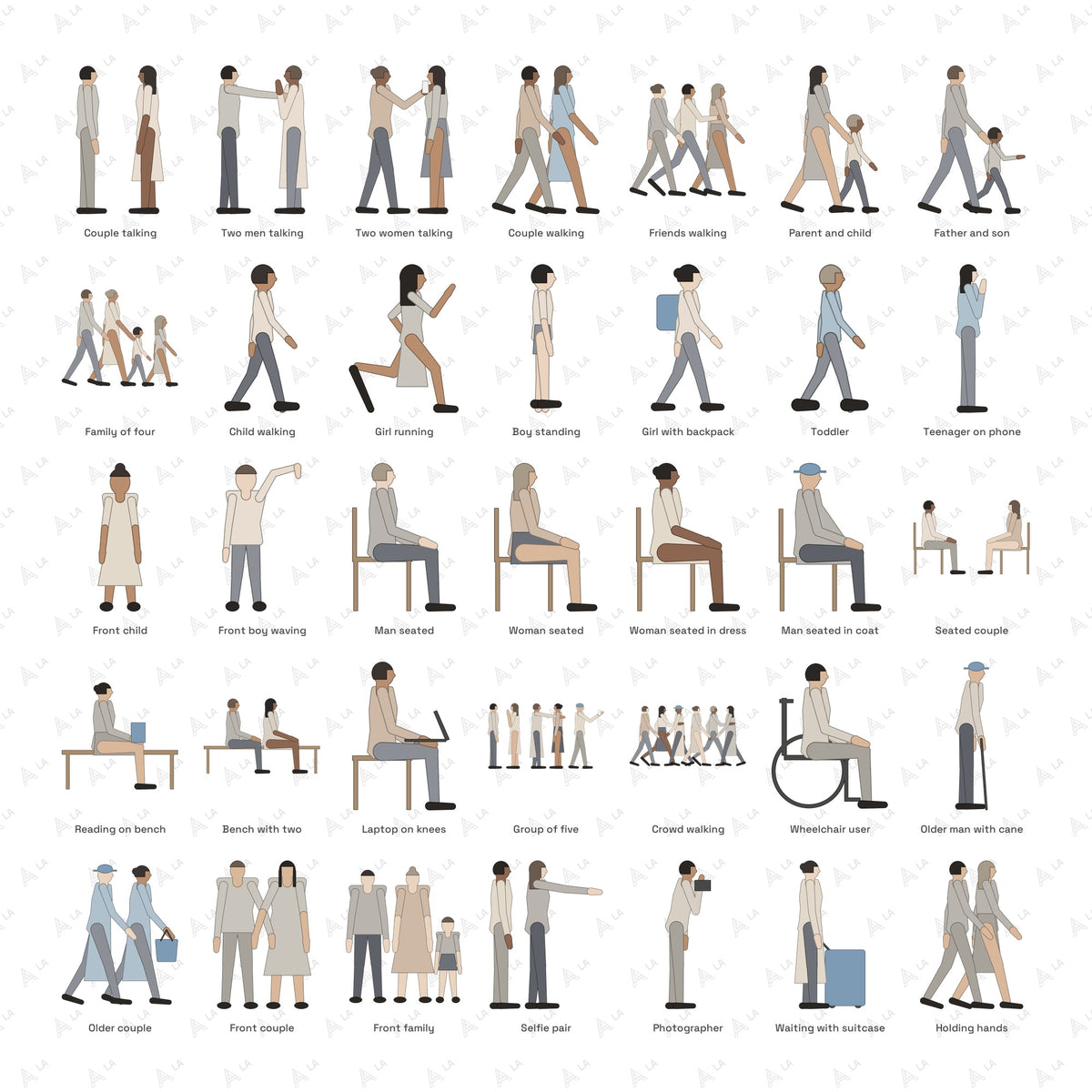 Minimal Line People all items