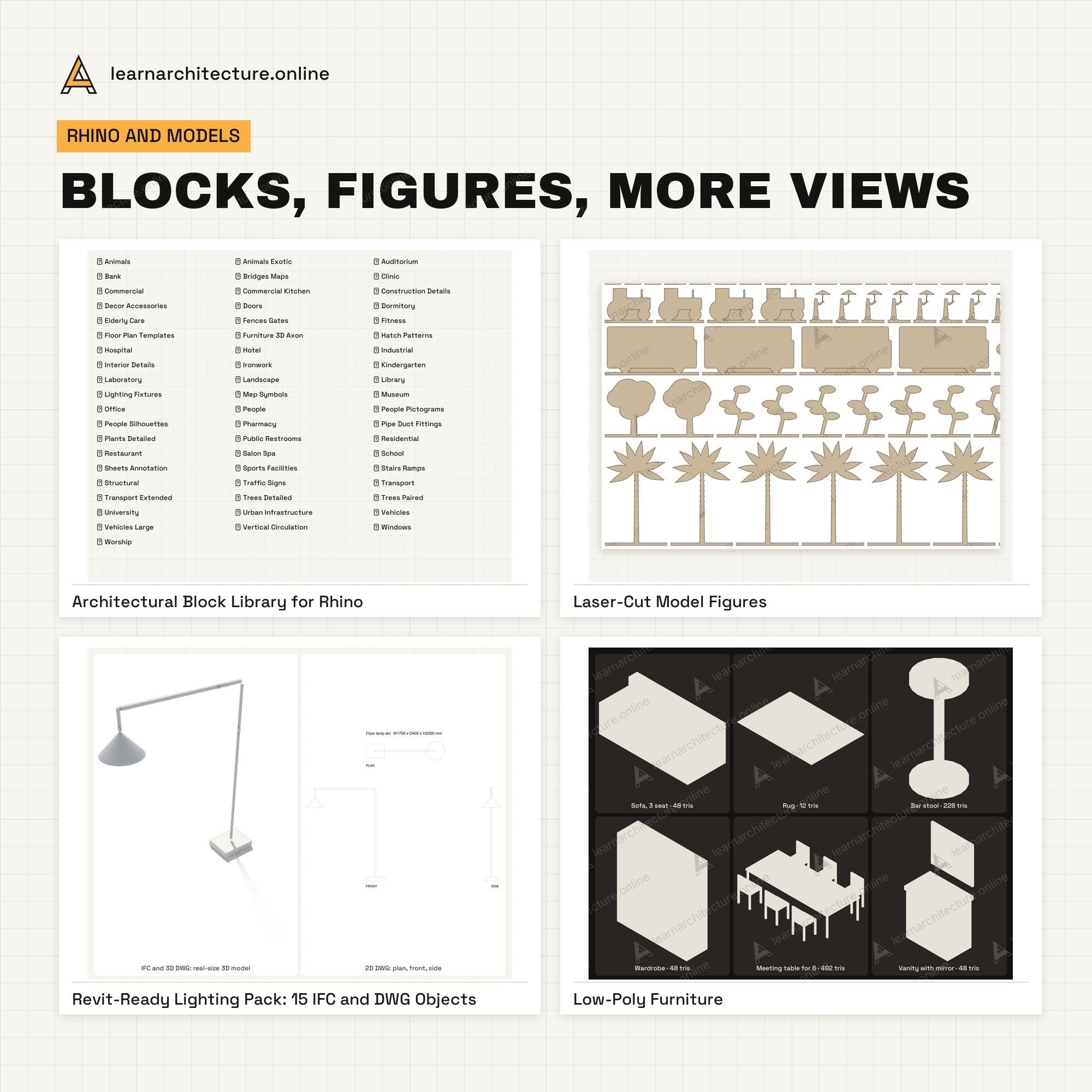 3D Models Mega Bundle blocks, figures, more views