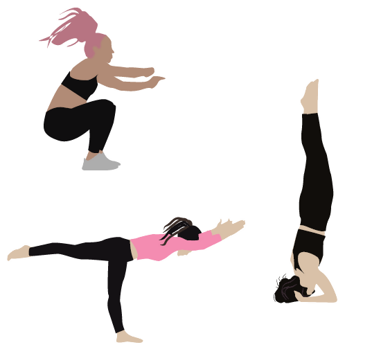 Flat Vector At The Gym — cutout pack for architectural visualisation, preview 4 of 4