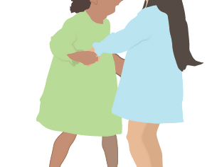 Flat Vector Kids Playing — cutout pack for architectural visualisation, preview 2 of 5