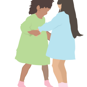 Flat Vector Kids Playing — cutout pack for architectural visualisation, preview 2 of 5