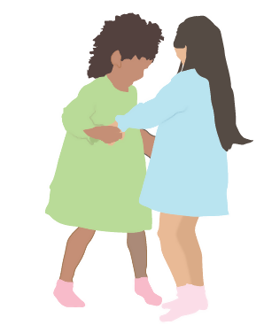 Flat Vector Kids Playing — cutout pack for architectural visualisation, preview 2 of 5