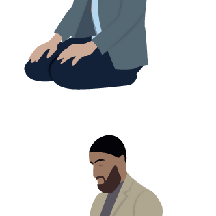 Flat Vector Muslims - Worship — cutout pack for architectural visualisation, preview 5 of 5