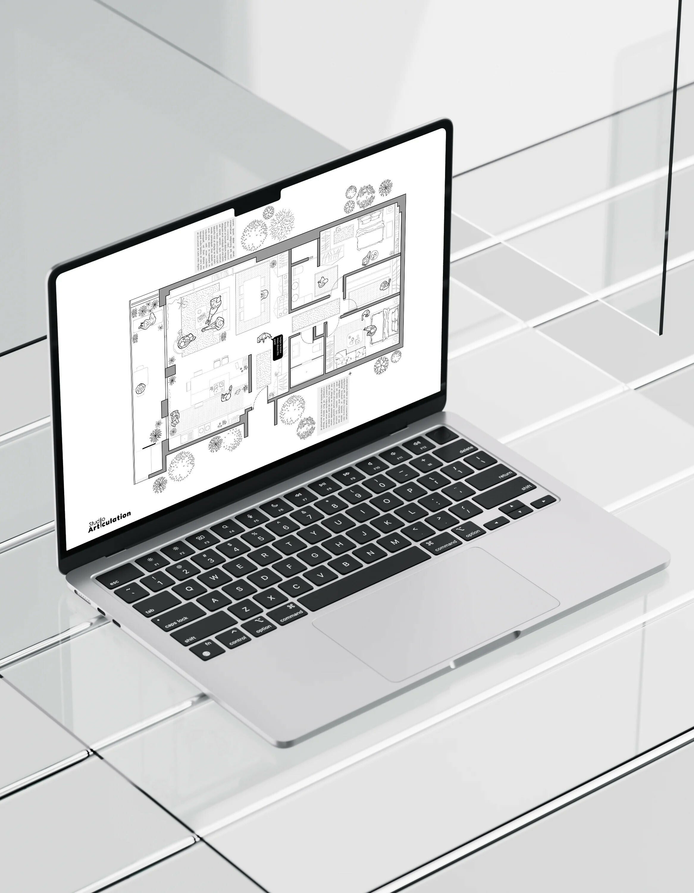 Flat Vector Residence Plan And Elements — cutout pack for architectural visualisation, preview 3 of 3