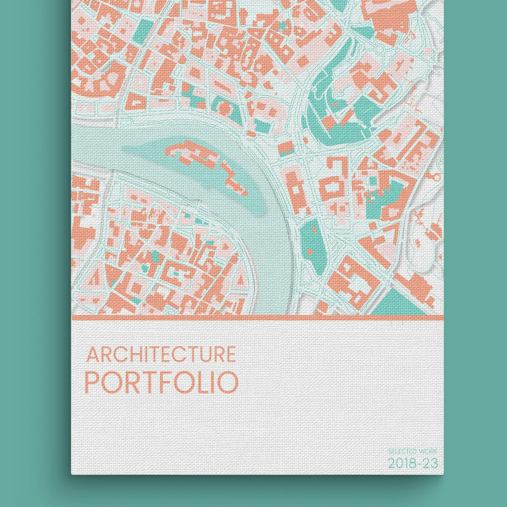 Free Architecture Portfolio Front Covers — editable template for architects, preview 2 of 8