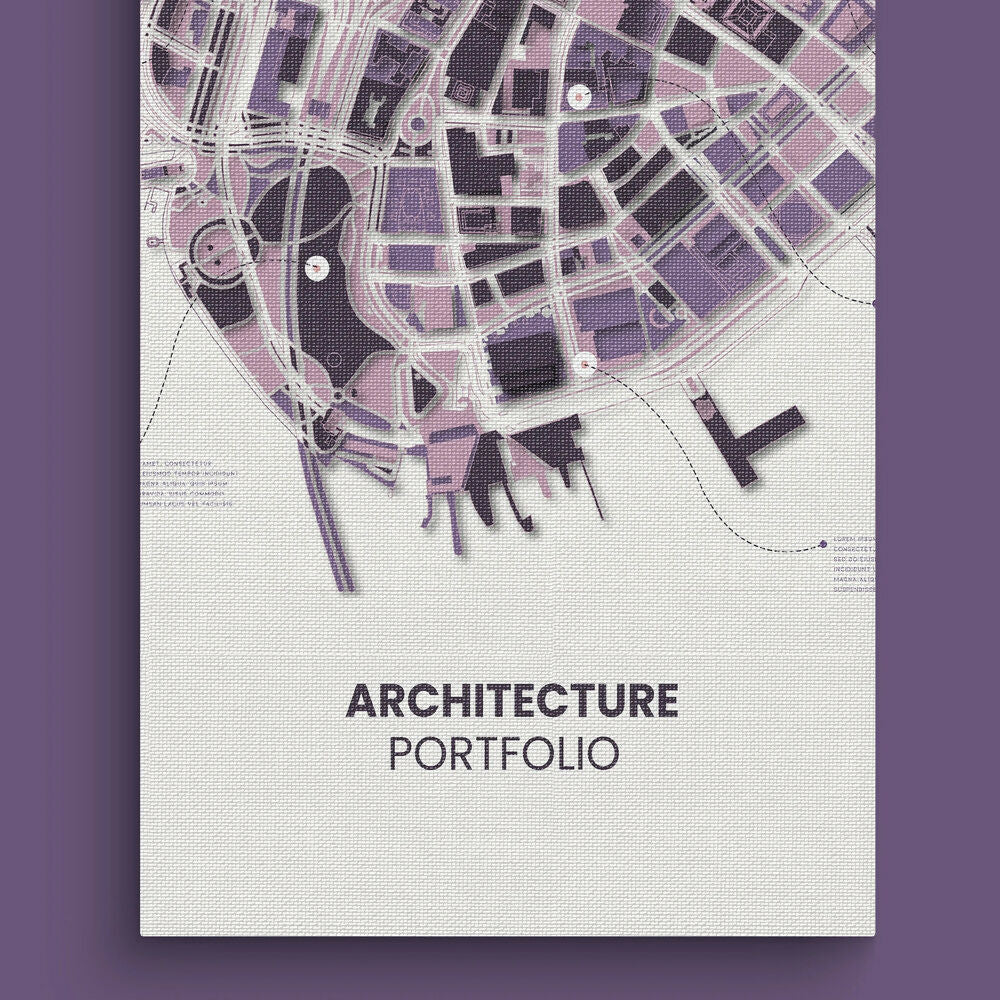 Free Architecture Portfolio Front Covers — editable template for architects, preview 3 of 8