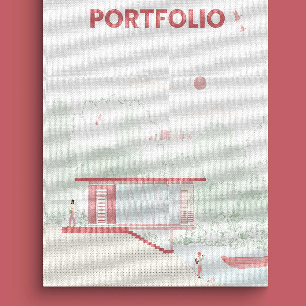 Free Architecture Portfolio Front Covers — editable template for architects, preview 5 of 8
