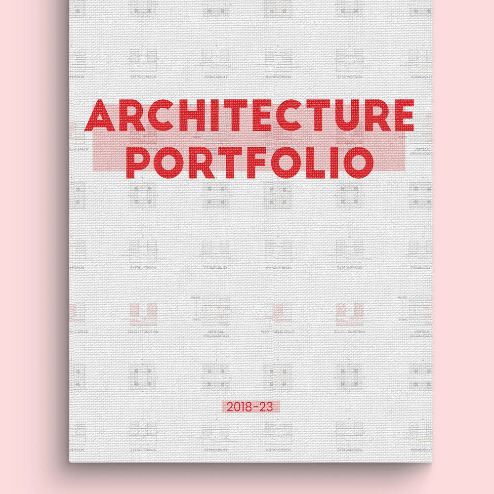 Free Architecture Portfolio Front Covers — editable template for architects, preview 8 of 8