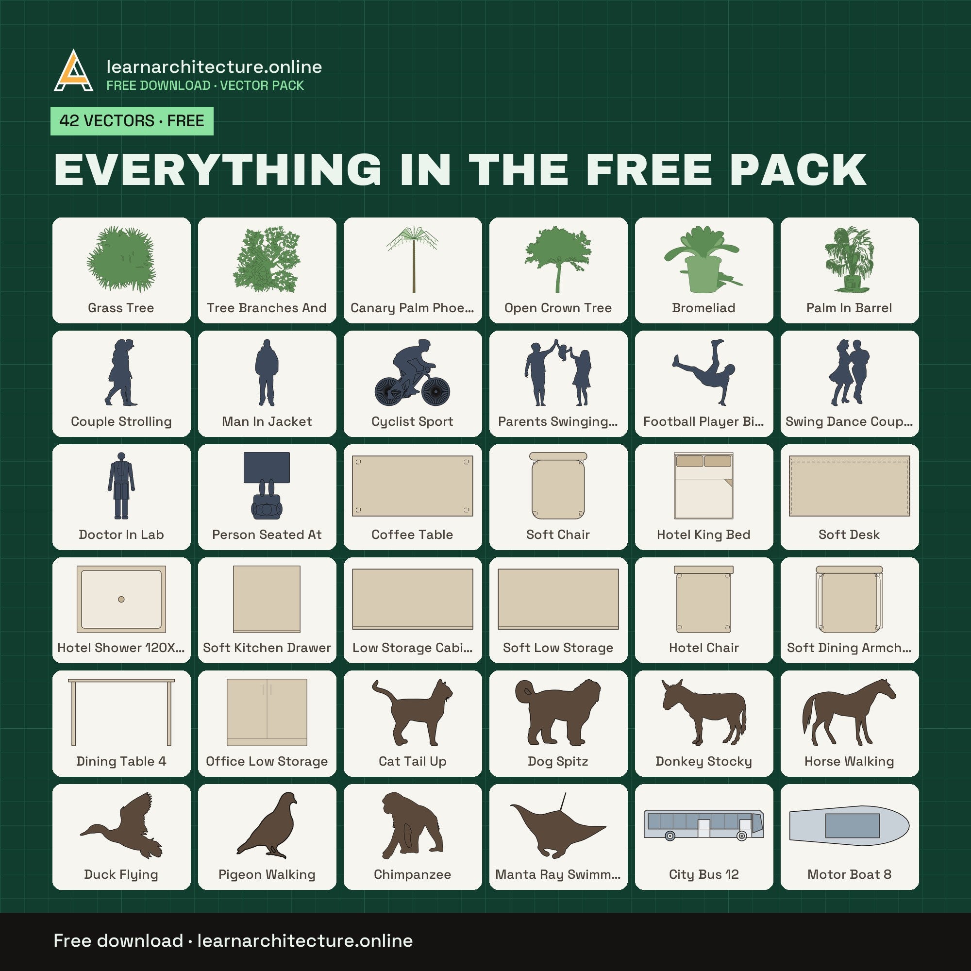 Free Architecture Vector Pack everything in the free pack