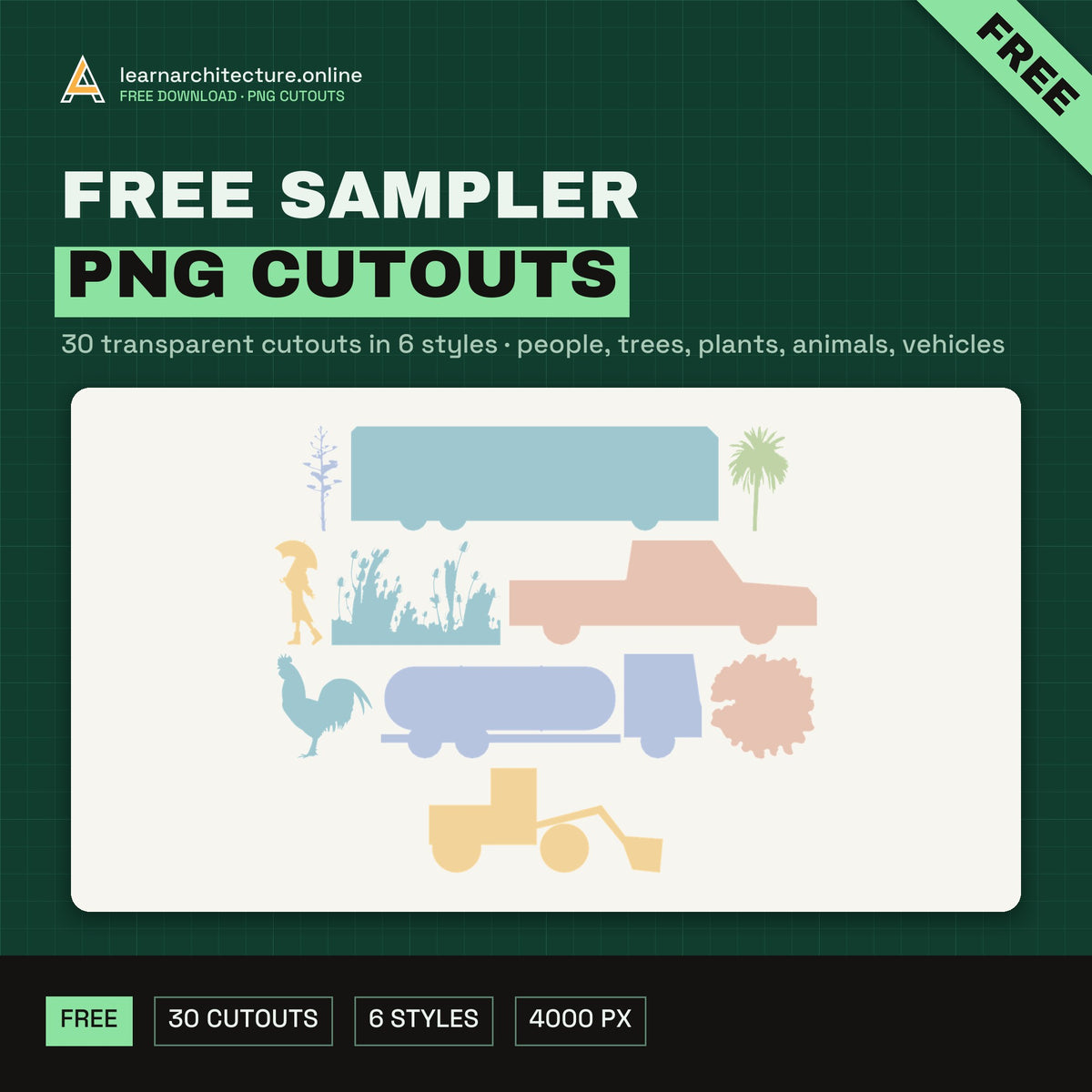 Free Sampler PNG Cutouts free download cover