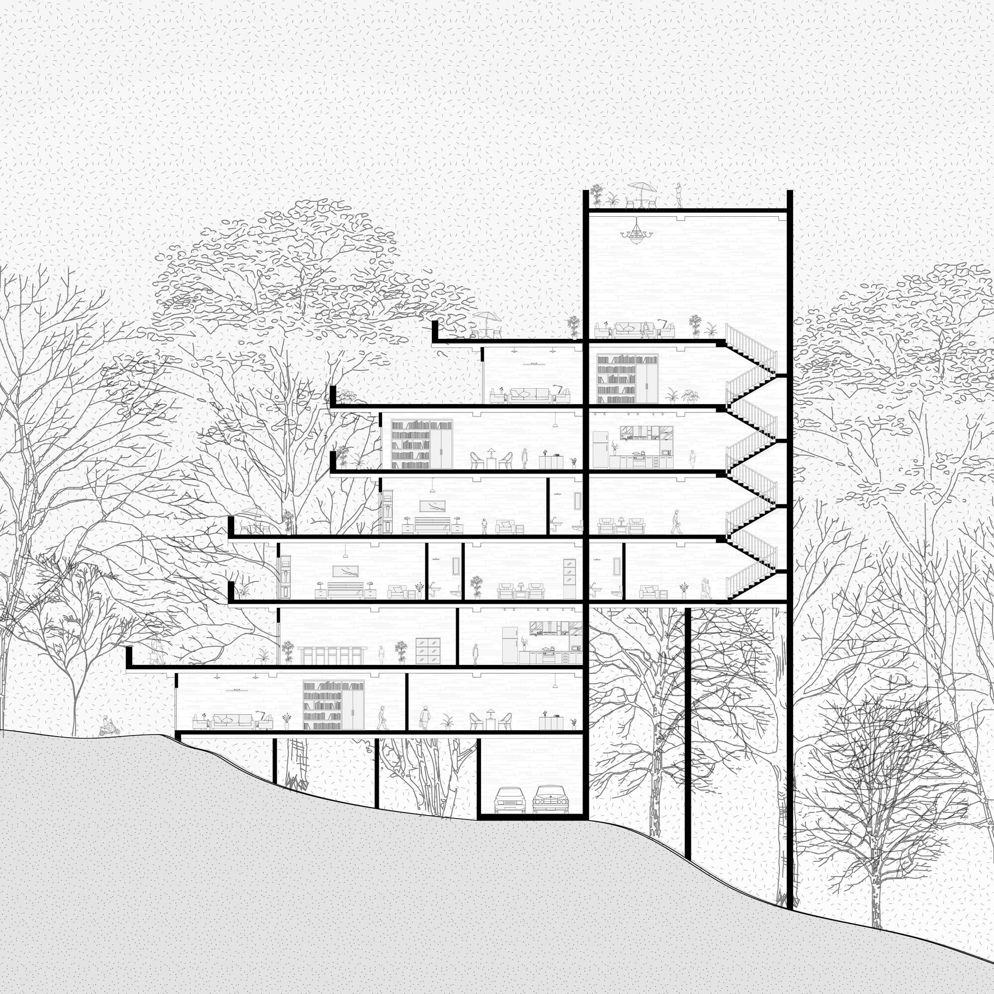 Furniture Section Cutout Pack — cutout pack for architectural visualisation, preview 4 of 5