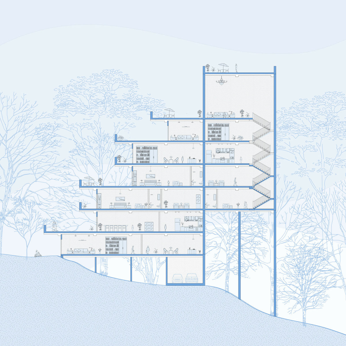 Furniture Section Cutout Pack — cutout pack for architectural visualisation, preview 5 of 5