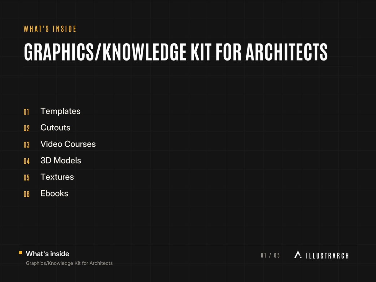 Graphics/Knowledge Kit for Architects: card what s inside