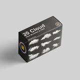 20 Cloud Photoshop Brushes & PNG