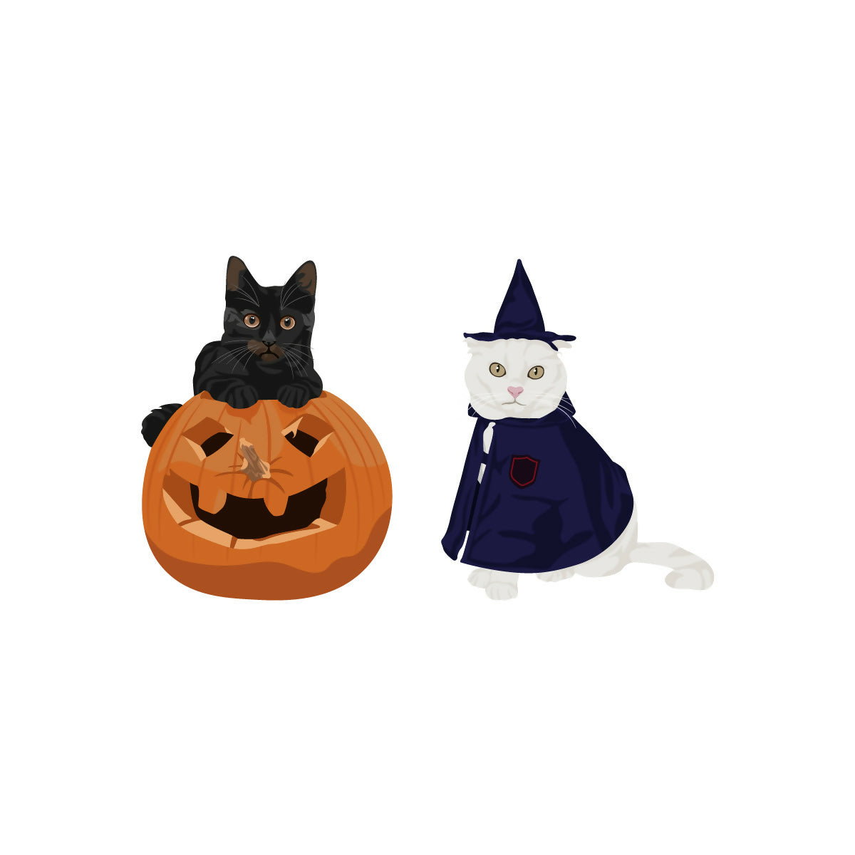 Halloween Cats and Dogs — cutout pack for architectural visualisation, preview 3 of 3
