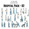 Hospital Pack - 02 — cutout pack for architectural visualisation, preview 1 of 4