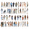 Illustrated characters Mega Pack (100 Figures) — cutout pack for architectural visualisation, preview 1 of 7