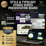 Style and Typology Studio Series Canva Presentation Boards (22)
