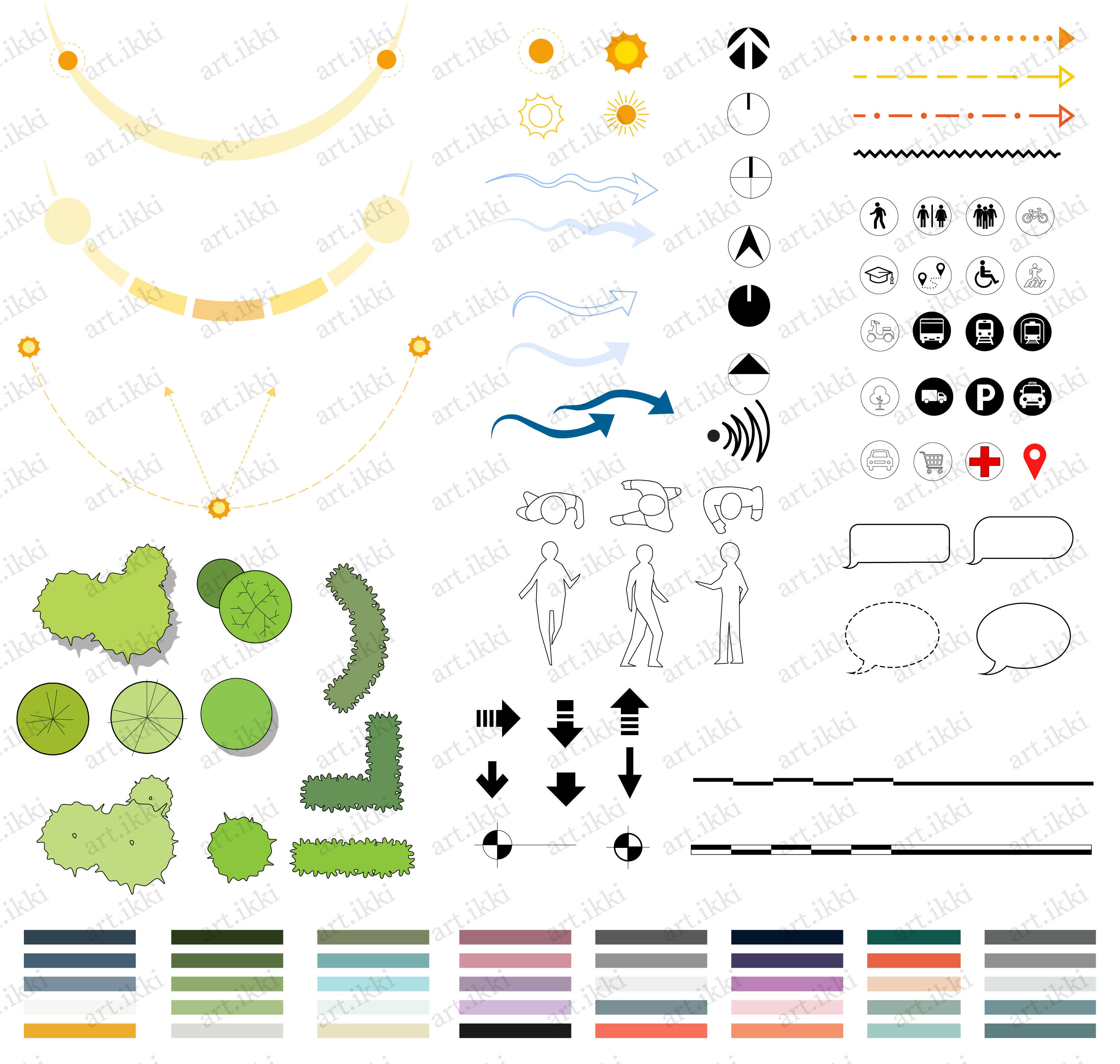 Site Analysis Symbols | Learn Architecture Online